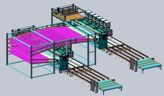 Автоматическая система подачи и разделения шпона Автоматическая система подачи и разделения шпона